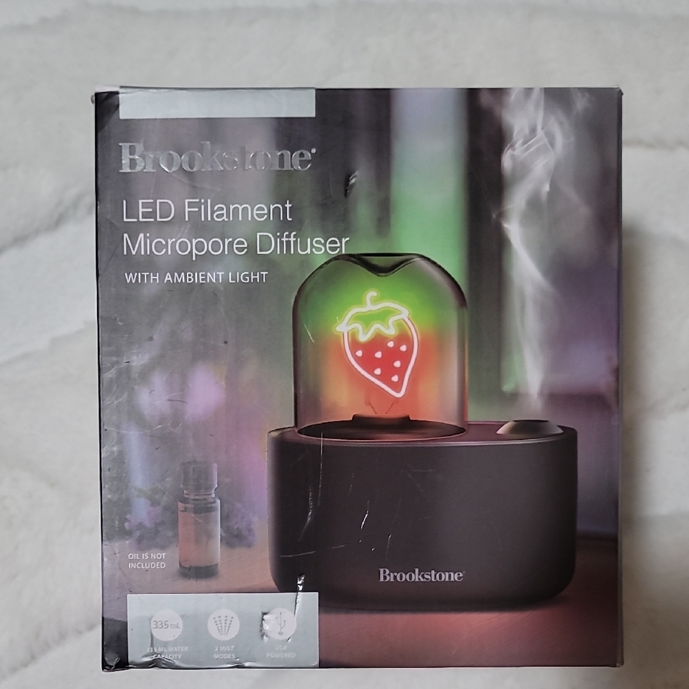 Brookstone LED Filament Microprose Diffuser - Black